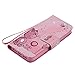SMYTU iPhone SE Case,iPhone 5S Case Leather Wallet Phone Case [Card Holder] Magnetic Closure Stand Flip Protective Cover Case for iPhone se/5s/5 (Cat)