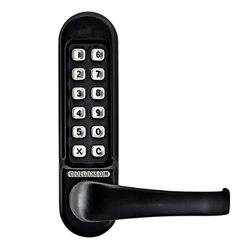 Codelocks CL510 Marine Tubular Mortice Latch Door Lock, Black