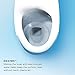 TOTO MW6243056CEFG#01 WASHLET+ Legato One-Piece Elongated 1.28 GPF Toilet and Contemporary WASHLET S550e Bidet Seat, Cotton White