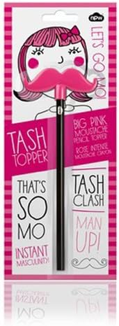 Moustache Pencil Topper - Pink