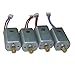 NiGHT LiONS TECH(tm) Upgraded 4pcs Motor with Brass Gear Rc Quadcopter Spare Parts for Syma X8c X8w X8g