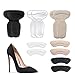 Heel Cushion Inserts - Reusable Soft Shoe Inserts & Heel Cushion Pads for Women Self-Adhesive Foot Care Protector Grips Liners for Womens Loose Shoes - Heel Pain Relief Bunion Callus Blisters- 6 Pairs