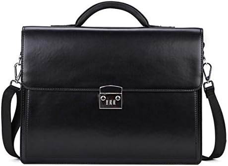 Men 's Leather Business Bag Handbag Briefcase Shoulder Slippery Jacket With Password Lock