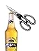 Heavy Duty Kitchen Shears Multi-Purpose Scissors with Blade Cover & Corkscrew Black/White