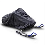 FLR Snowmobile Cover 143x50x47inches Black