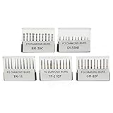 50PCS High Speed Carborundum Burs Set FG Diamond Burs 1.6mm by Dr. House