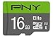 PNY Elite 16GB microSDHC Card, UHS-I, U1, up to 85MB/Sec (P-SDU16U185EL-GE)