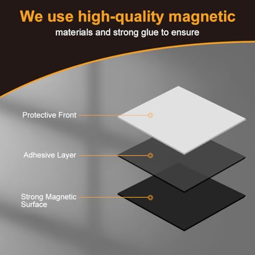 Flintronic Self-adhesive magnetic strip, 2 m strong self-adhesive magnetic strip with adhesive, 1.5 cm x 1.5 mm soft magnetic strips for magnets, organise, display