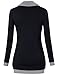 Timeson Women's Long Sleeve Cowl Neck Pullover Kangaroo Pocket Knitted Sweatshirt