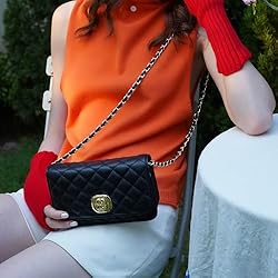 BOYATU Quilted Crossbody Bags for Women: Genuine