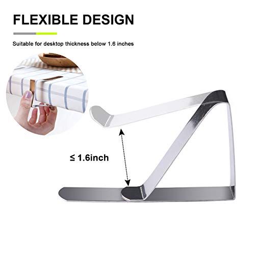 Childom 30 Packs Tablecloth Clips, Stainless Steel Tablecloth Clips Ideal Clips for Home, Kitchen, Restaurant, Weeding, Picnic, Patio and Party