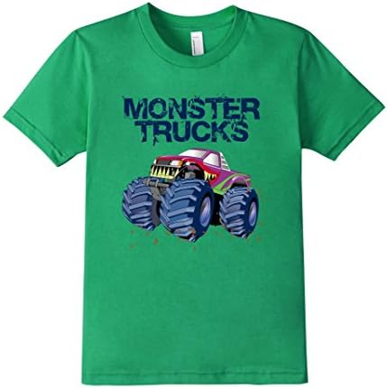 Kids Monster Truck T-shirt 10 Kelly Green