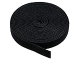Monoprice Hook & Loop Fastening Tape 5 yard/roll, 0.75-inch - Black (105828)