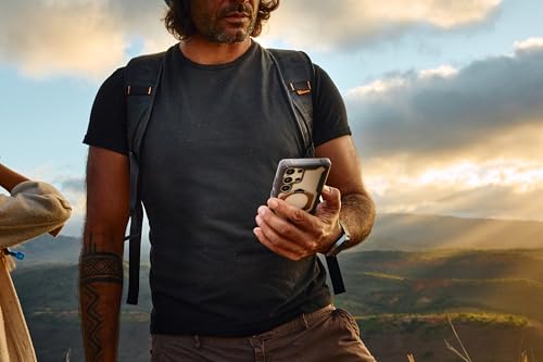 URBAN ARMOR GEAR UAG - Funda diseñado para Samsung Galaxy S25 Ultra Plasma XTE - Compatible con Carga magnética, Estuche con Soporte, Color Negro/Naranja