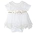T.F. Taffy Taffy Baby Girl Newborn Gold Glitter Floral Short Sleeve Unique Tutu Bodysuit 3-6M