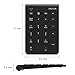 Wireless Numeric Keypad, Jelly Comb Ultra Slim Wireless 22-Key Number Pad Financial Accounting Data Entry for Laptop, PC, Tablet Surface pro and More-Black