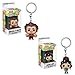 Funko Pocket POP! Movies Disney Ralph Breaks The Internet: Wreck-It Ralph and Vanellope Keychain Toy Action Figures - 2 POP Bundle