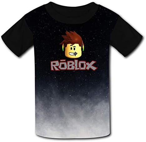 Moitao Legree Kids Short Sleeve Shirt Black, Rob-Lox Sports Absorb Sweat Tee for Boys