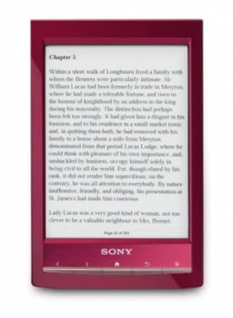 Sony Reader Wi-Fi (PRS-T1RC) Rot: E-Book-Reader mit integriertem E-Book-Shop. Neu: Internetzugang per Wi-Fi. Reader Store & o