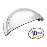Amerock Allison BP-53010-26-10PK Cabinet Bin Pull, Polished Chrome, 10 Pack
