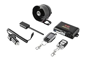 Image of Crimestopper SP-502 2-Way LCD Paging Combo Alarm, Keyless Entry and Remote Start System with Rechargeable Remote