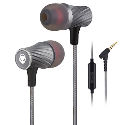 MINDBEAST Super Bass 90%-Noise Isolating Earbuds with Microphone and Case-Amazing Sound Effects and Game Experience for…