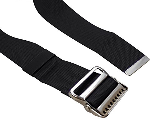 LiftAid Walking Gait Belt and Patient Transfer with Metal Buckle and Belt Loop Holder for Nurse, Caregiver, Physical Therapist (Black, 60") - Thumbnail 2