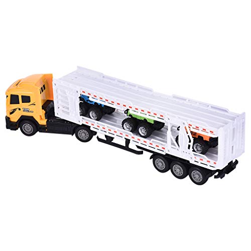 Livoty Double-Layer Car Carrier Truck Tractor & Loading with Three Taxis Set Remotely Controlled - Shipping from USA