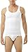 Underworks Mens Compression Tanksuit Girdle Shirt X-large White