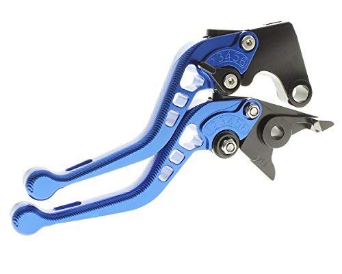 Rzmmotor Motorcycle 3D Texture Aluminum Short Brake Clutch Levers Fit for YAMAHA YFM700 Raptor 700R 2007 2008 2009 2010 2011 2012 2013 2014 2015 2016 2017 2018 - Thumbnail 3