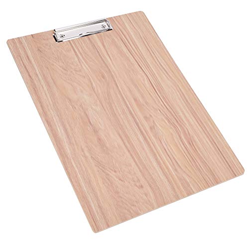 15.75x11.34in Clipboard Wooden Sketchpad with Metal Clip for Office Work Classroom Business Restaurant Art Student Board School Supplies