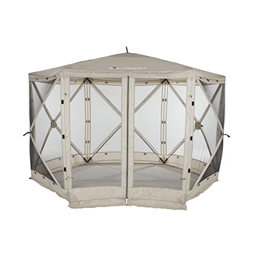 Lippert Picnic Popup Gazebo Tent 12x12 Brown - Instant Outdoor Screened Shelter for Camping & Patios image 20