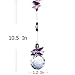 H&D 30 mm Crystal Hanging Suncatcher Ball Prism Home Wedding Decoration Hand Crafts (Purple)