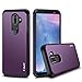 J&D Case Compatible for Galaxy J8 Case, Heavy Duty Dual Layer Hybrid Shock Proof Protective Rugged Bumper Case for Samsung Galaxy J8 Case, Purple