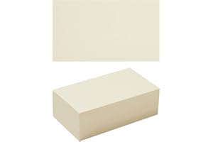 TOPEEN 50 Sheets Blank Cardstock Paper 250 GSM Thick Heavy Cards Stock for DIY Art Projects, Card Making, Postcards, Greeting Cards, Birthday Party, Wedding Invitation (Cream, 3x5 inches)