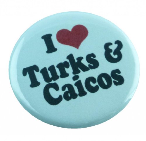 A&T Designs Unisex - I Love Turks & Caicos 1.25