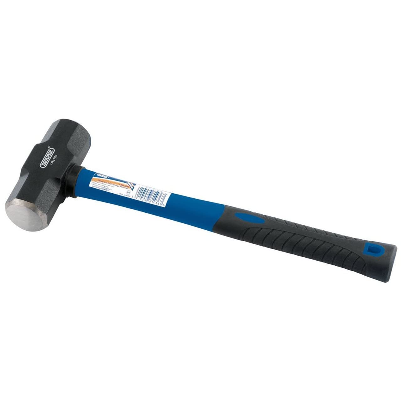 Draper 81436 Fibreglass Short Shaft Sledge Hammer (1.8kg-4lb) and Black 1.8 Kg