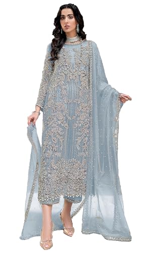 STELLACOUTURE women's ready to wear embroidered plus size eid festival pakistani salwar kameez suit for women 1032-O