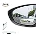 LTJ Slender Blind Spot Mirrors, 360 ABS HD Ultra Low-Profile Glass Fit Stick-on Design Fit for All Universal Vehicles Car SUV Truck RVs Vans(Pack of 2)(Slender)