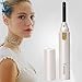 Heated Eyelash Curler,Mini Electric Eyelash Curler Brush,Eyelash Curler with Comb Long Lasting Curled,Portable Electric Makeup Eye Lashes Brush (White)