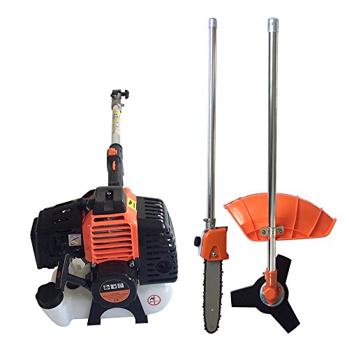 PROMOTOR 7 in 1 Multi Tool Grass Trimmer, 52CC 2 Strokes Gasoline Handheld Grass Shears Hedge Trimmer Attachment Edger Attachment Brush Cutter Blade