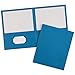 Avery Two Pocket Folders, Holds up to 40 Sheets, Business Card Slot, 25 Light Blue Folders (47986)