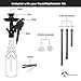 HookItUpHookah Universal Bottle Hookah Stem Kit (Black)