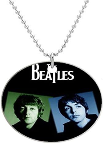 The Beatles Custom Fashion Aluminum Men's Dog Tag Army Style Pendant Ball Chain Necklace