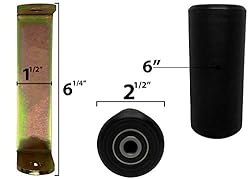 Slide Gate Guide Roller 6” Rear Post Welded
