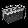 Kurtzy-Kitchen-Fridge-Cupboard-Storage-Containers-with-Handles-and-Lids-4-Pack-305cm12-Inches-Overall-Length-Clear-Plastic-Refrigerator-Tubs-for-Bathroom-Pantry-Drawer-Freezer-and-Home Kurtzy 4 Pack Kitchen Fridge & Cupboard Storage Containers with Handles and Lids - 30.5cm/12 Inches Overall Length…
