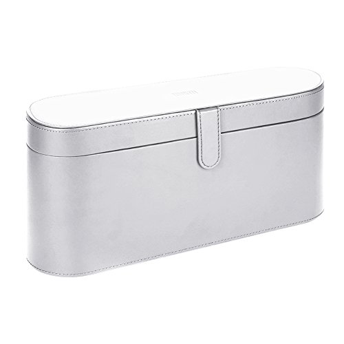 BUBM PU Leather Flip Hard Box Case Bag for Dyson Supersonic HD01 Hair Dryer Storage Cover Portable Storage Pouch Sleeve (Silver) - Thumbnail 5