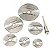 7pcs/set SharpCut Disc Drill Blades-Connecting Rod HSS Saw Cutter for Cutting Wood,Plastic,PVC,Aluminum Alloy,Soft Metal etc. (Silver)