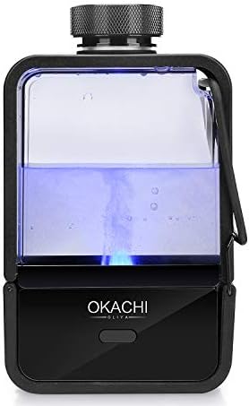 OKACHI GLIYA BPA-Free Portable Nano-Grade Hydrogen Rich Water Bottle Pitcher Rechargeable Ionized Water Generator Anti-Aging Antioxidant Generator Machine Healthy Water Purfier