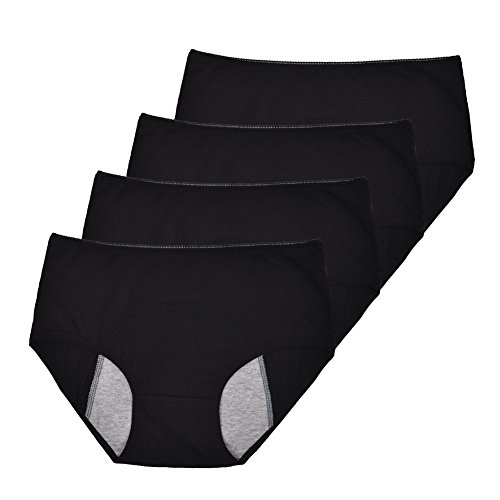 Phennie S Womens Big Girls Menstrual Period Briefs Panties Teen Girls Leak Proof Underwear Pack